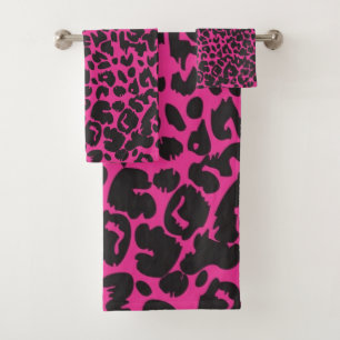 Dierlijke printpatronen bad handdoek