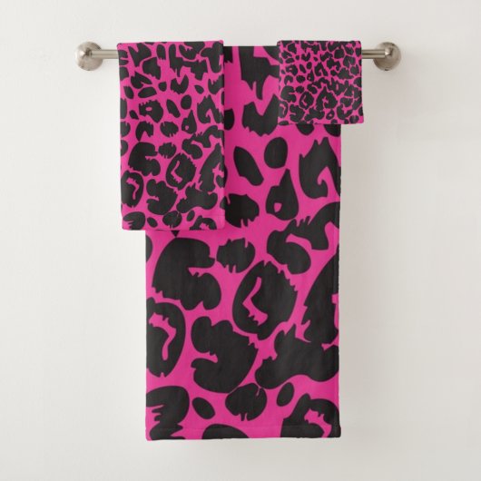 Dierlijke printpatronen bad handdoek (Insitu)