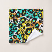 Dierlijke printpatronen bad handdoek (Wasdoekje)