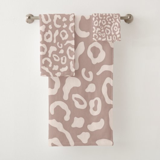 Dierlijke printpatronen bad handdoek (Insitu)