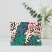 Dierlijke printpatronen briefkaart (Staand voorkant)