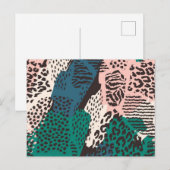 Dierlijke printpatronen briefkaart (Voorkant / Achterkant)