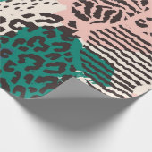 Dierlijke printpatronen cadeaupapier (Hoek)