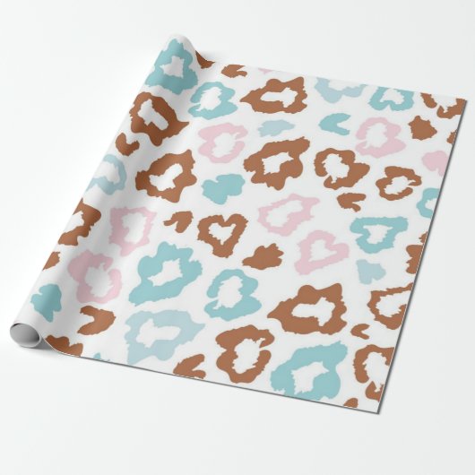 Dierlijke printpatronen cadeaupapier (Uitgerold)