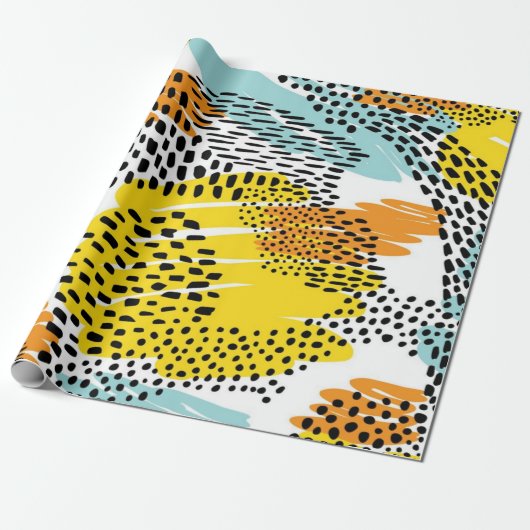 Dierlijke printpatronen cadeaupapier (Uitgerold)