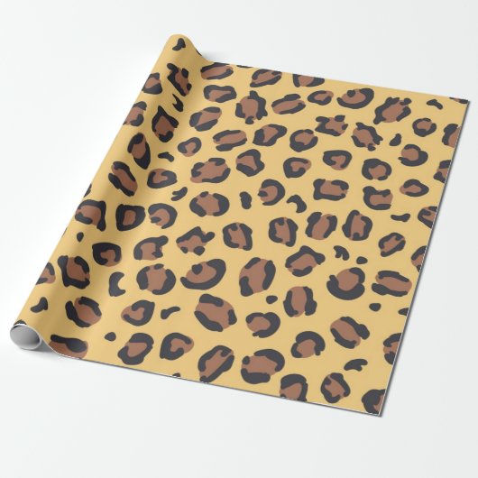 Dierlijke printpatronen cadeaupapier (Uitgerold)