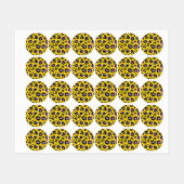 Dierlijke printpatronen labels (Vel)