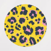 Dierlijke printpatronen labels (Design 2)