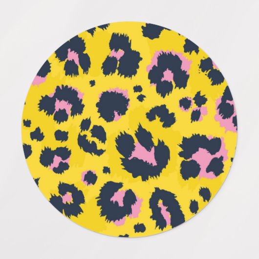 Dierlijke printpatronen labels (Design 2)