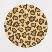 Dierlijke printpatronen labels (Design 2)