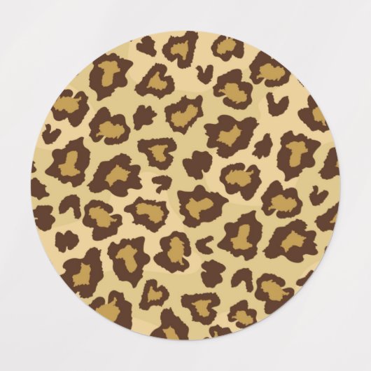 Dierlijke printpatronen labels (Design 2)