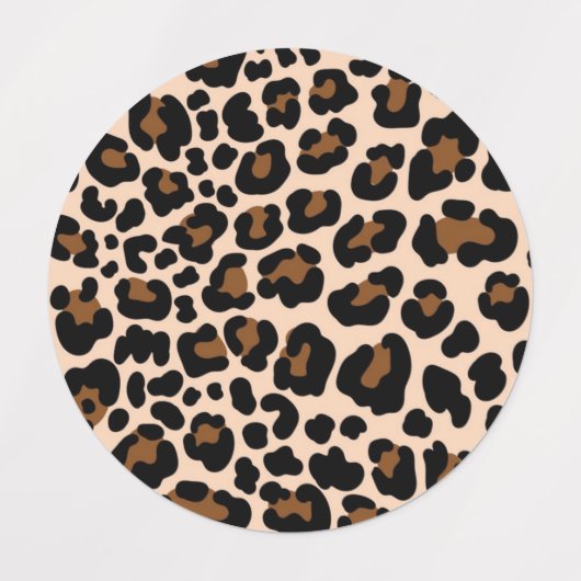 Dierlijke printpatronen labels (Design 1)