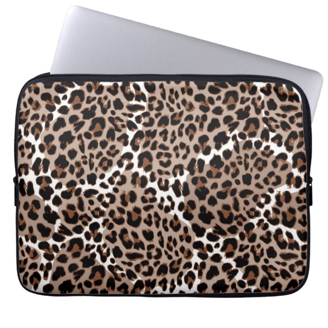 Dierlijke printpatronen laptop sleeve (Voorkant)