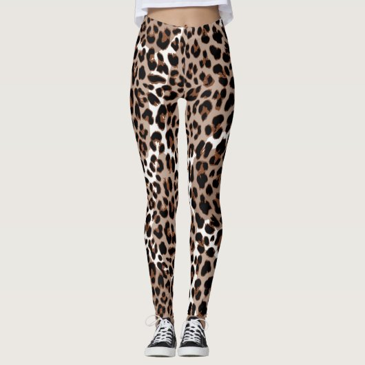 Dierlijke printpatronen leggings (Voorkant)