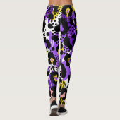 Dierlijke printpatronen leggings (Achterkant)