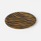 Dierlijke printpatronen papieren bordje (Gekanteld)