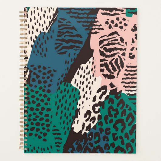 Dierlijke printpatronen planner (Voorkant)