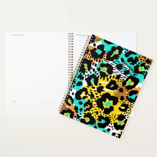 Dierlijke printpatronen planner (Display)