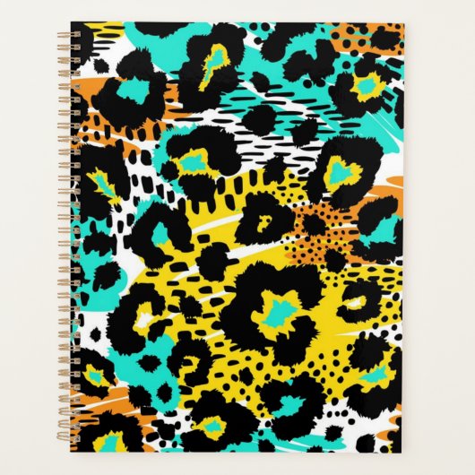 Dierlijke printpatronen planner (Voorkant)