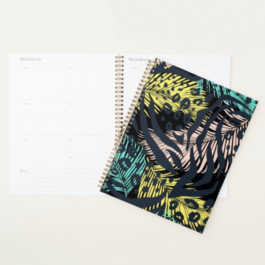 Dierlijke printpatronen planner (Display)