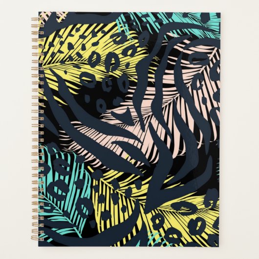 Dierlijke printpatronen planner (Voorkant)