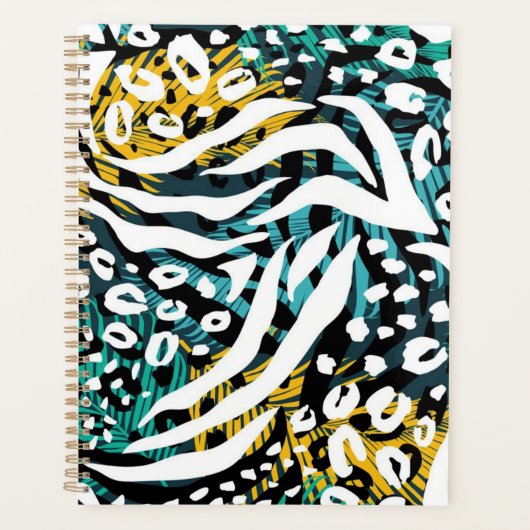 Dierlijke printpatronen planner (Voorkant)