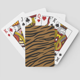 Dierlijke printpatronen pokerkaarten