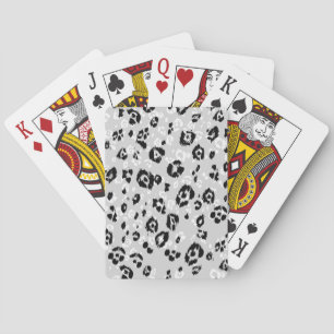 Dierlijke printpatronen pokerkaarten