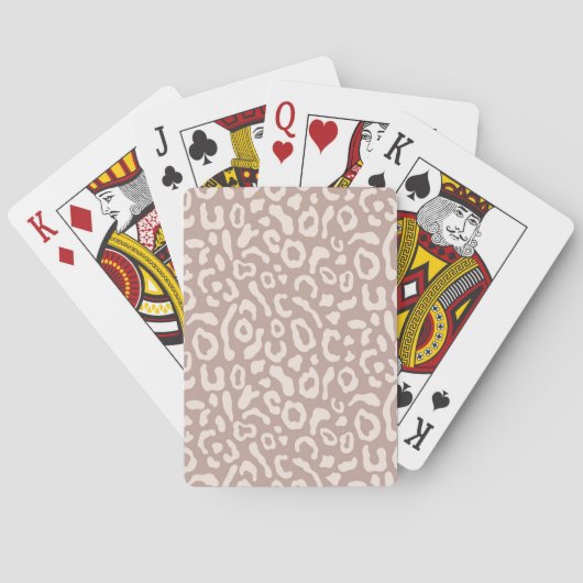 Dierlijke printpatronen pokerkaarten (Achterkant)