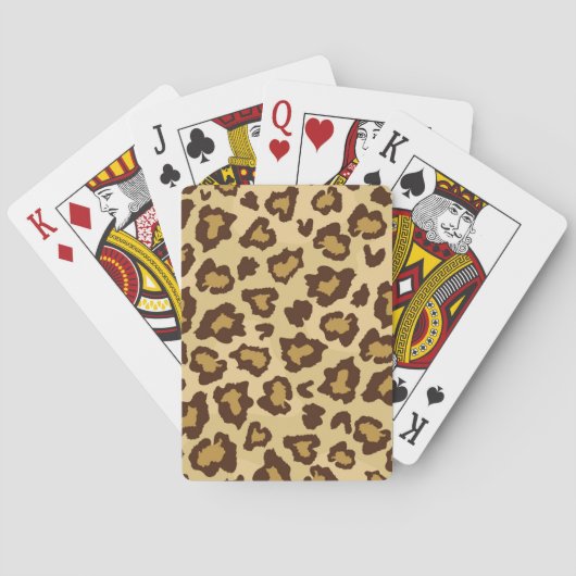 Dierlijke printpatronen pokerkaarten (Achterkant)