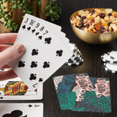 Dierlijke printpatronen pokerkaarten (Insitu)