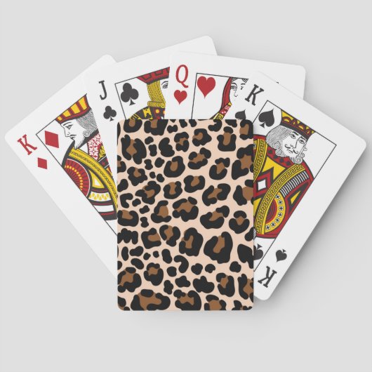 Dierlijke printpatronen pokerkaarten (Achterkant)