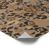 Dierlijke printpatronen poster (Hoek)