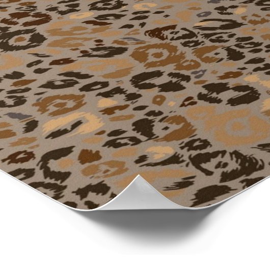 Dierlijke printpatronen poster (Hoek)