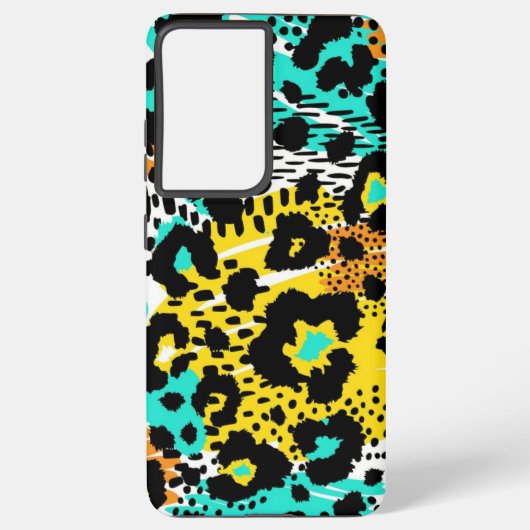 Dierlijke printpatronen samsung galaxy hoesje (Achterkant)