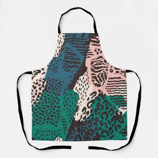 Dierlijke printpatronen schort (Voorkant)