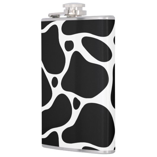 Dierlijke printzwarte en witte girafpatroon heupfles (Links)