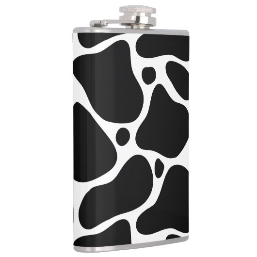 Dierlijke printzwarte en witte girafpatroon heupfles (Rechts)