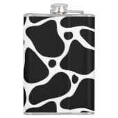 Dierlijke printzwarte en witte girafpatroon heupfles (Achterkant)