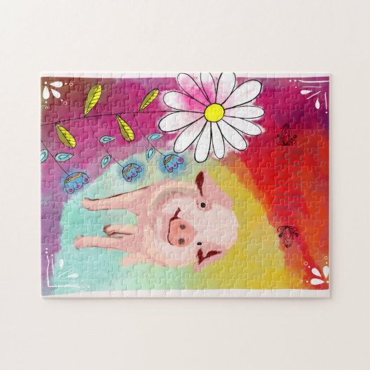 Dierlijke puzzle legpuzzel (Horizontaal)