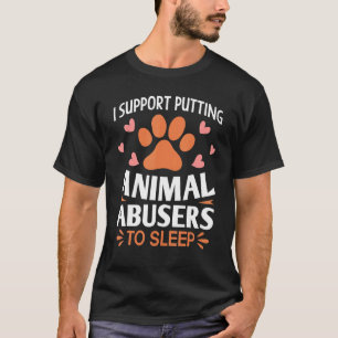 Dierlijke redder Pet Adoption Stop Dierenmishandel T-shirt