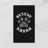 Dierlijke redding Vet Tech Paw Veterinair Technicu Visitekaartje (Voorkant)