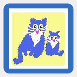 Dierlijke redding voor Oekraïne, Square Sticker