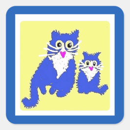 Dierlijke redding voor Oekraïne, Square Sticker