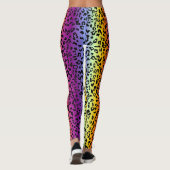 Dierlijke regenboogdruk leggings (Achterkant)