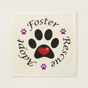 Dierlijke Rescue Papieren servetten