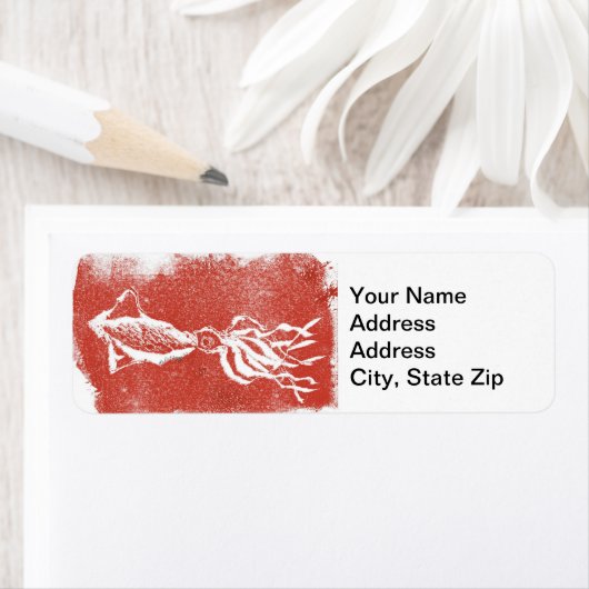 Dierlijke retournering Etiket Giant Squid (Insitu)