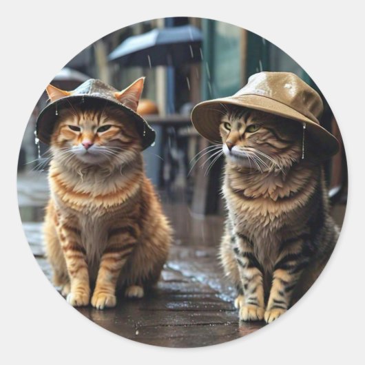 dierlijke ronde vorm-sticker ronde sticker (Voorkant)