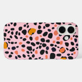 Dierlijke roze luipaard Case-Mate iPhone case (Achterkant (horizontaal))