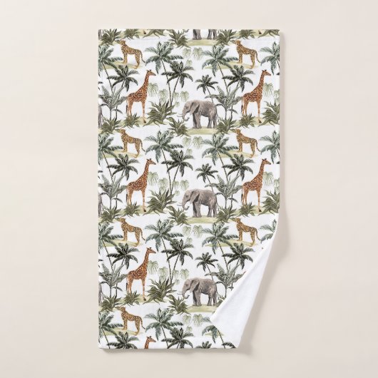 Dierlijke Safari Bath Towel Set Bad Handdoek (Handdoek)